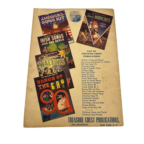 Treasure Chest Of Stephen Foster Songs 1940 Songbook Piano Voice Illustrated - Picture 2 of 8